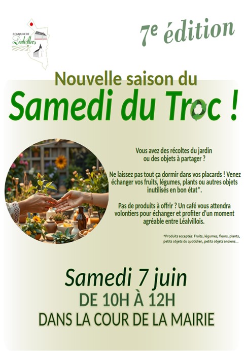 Lire la suite à propos de l’article Samedi du troc !